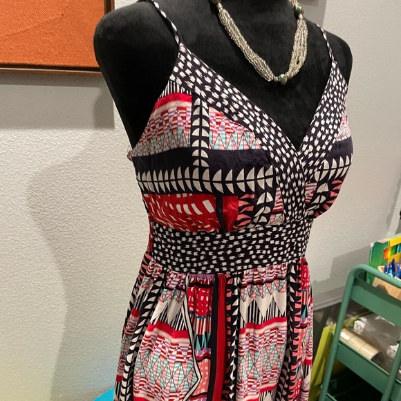 Xhilaration |.Medium | Multi-Color Print | Spaghetti Strap Maxi Dress - Picture 4 of 7